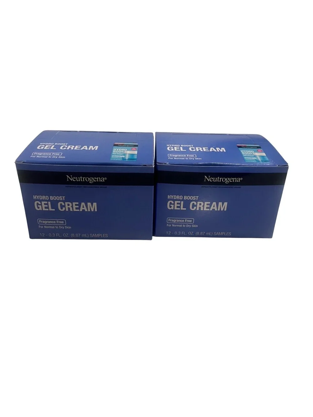 Neutrogena Hydro Boost Gel Cream Fragrance Free 24pk Sample Travel Size 0.3oz ea